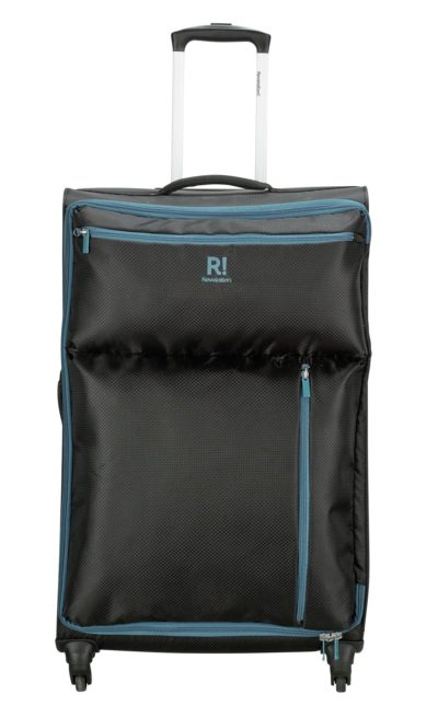 Revelation! Weightless Large 4 Wheel Soft Suitcase - Black.